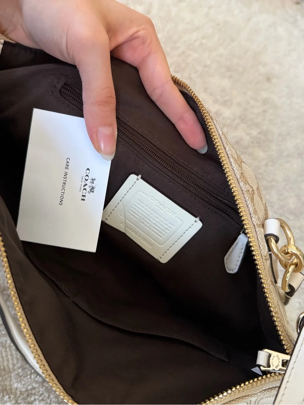 Coach satchel crafted